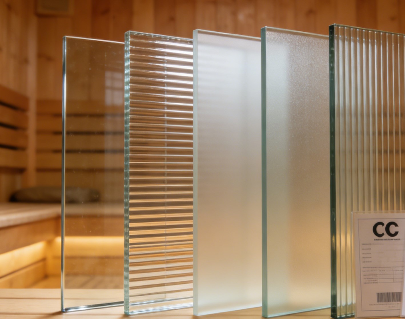 غرفة الساونا زجاج مقاوم للانفجار