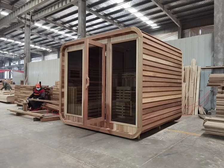 ساونا الشوكران الخارجية بالأشعة تحت الحمراء البعيدة